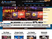 Tablet Screenshot of billboardexpress.com